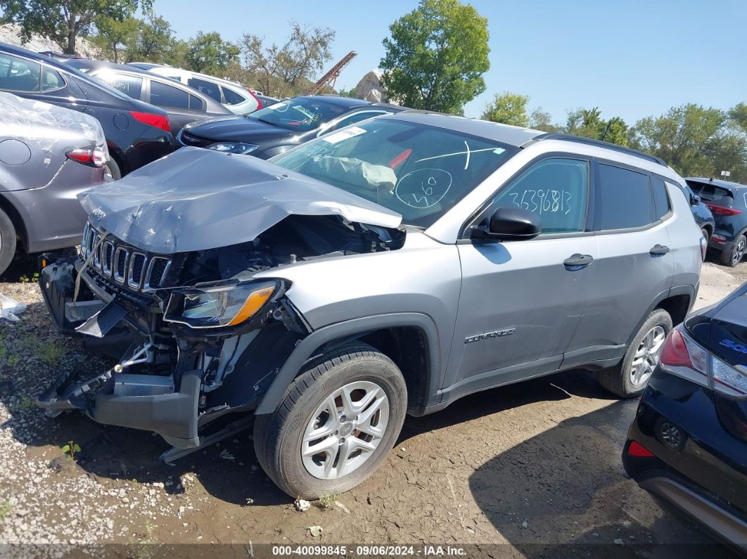 2018 Jeep Compass Sport 4x4 Silver vin: 3C4NJDABXJT189836