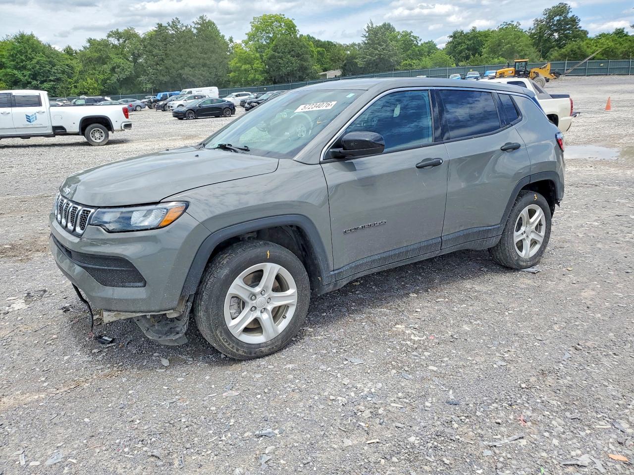 2023 Jeep Compass Sport Gray vin: 3C4NJDAN2PT510366