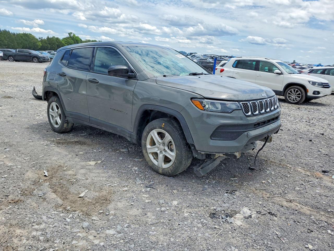 2023 Jeep Compass Sport Gray vin: 3C4NJDAN2PT510366