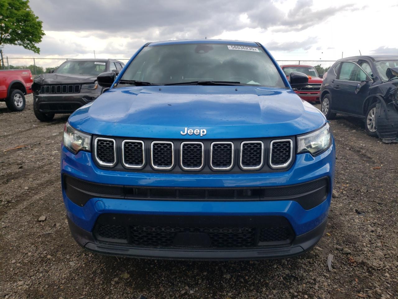 2024 Jeep Compass Sport   Blue vin: 3C4NJDAN5RT576865