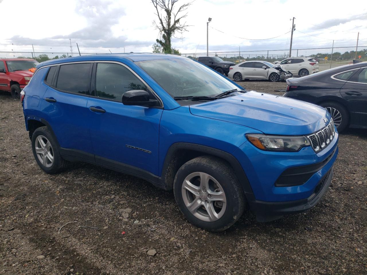 2024 Jeep Compass Sport   Blue vin: 3C4NJDAN5RT576865