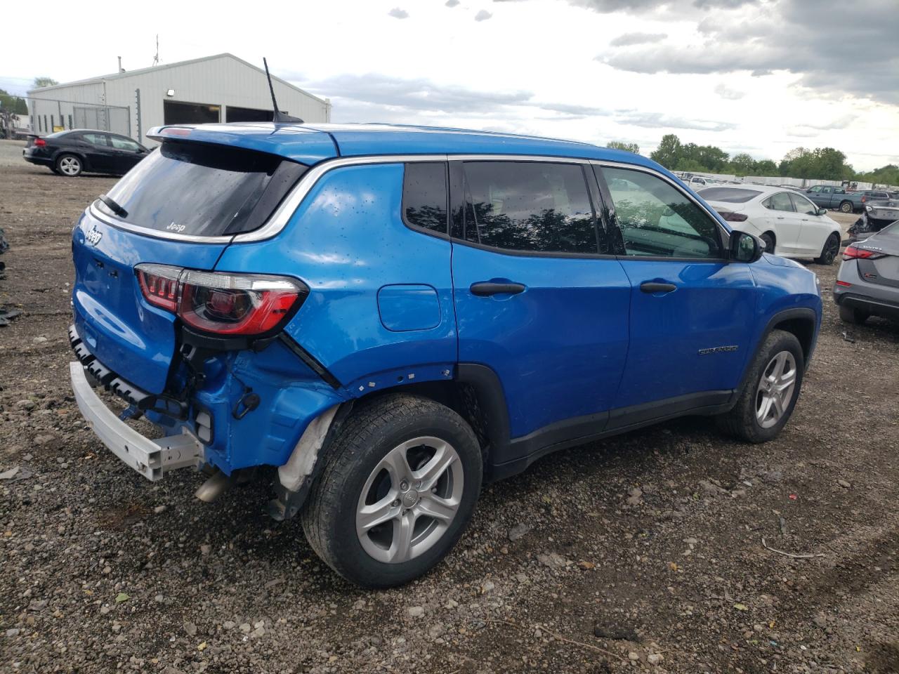 2024 Jeep Compass Sport   Blue vin: 3C4NJDAN5RT576865