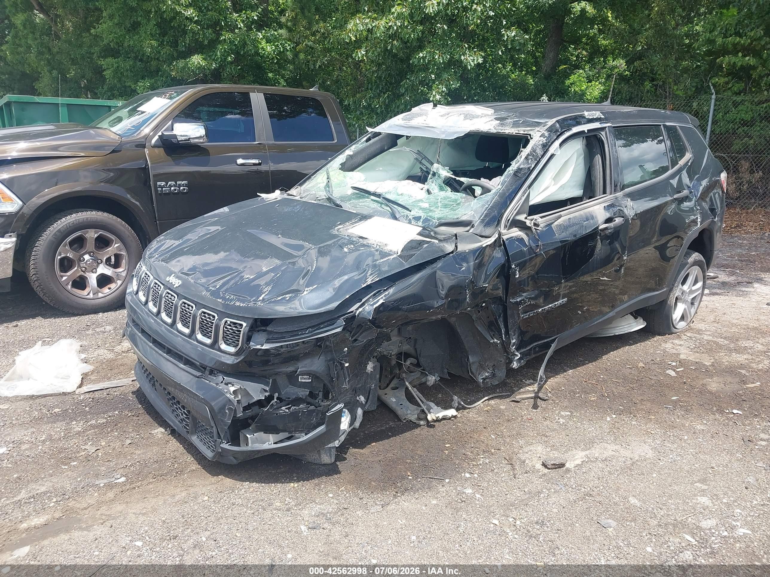 2023 Jeep Compass Sport 4x4 Black vin: 3C4NJDAN8PT515667