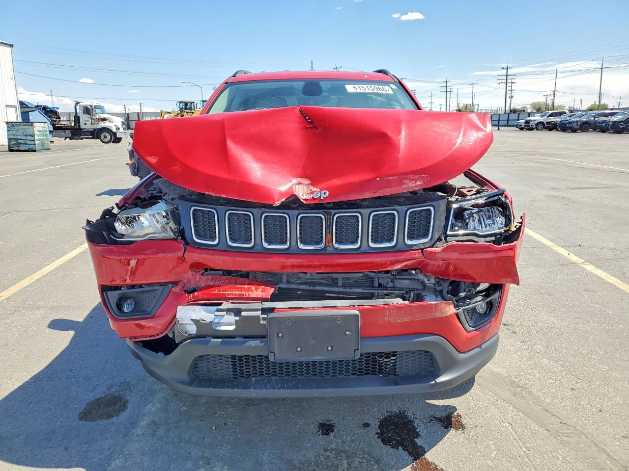 2018 Jeep Compass Latitude Red vin: 3C4NJDBB0JT320514