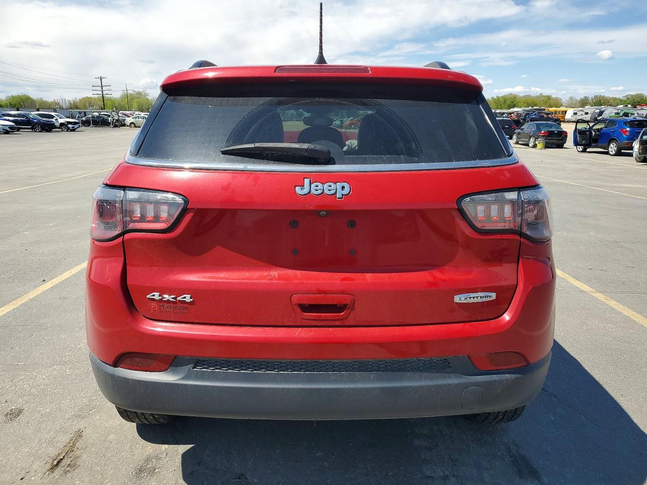2018 Jeep Compass Latitude Red vin: 3C4NJDBB0JT320514