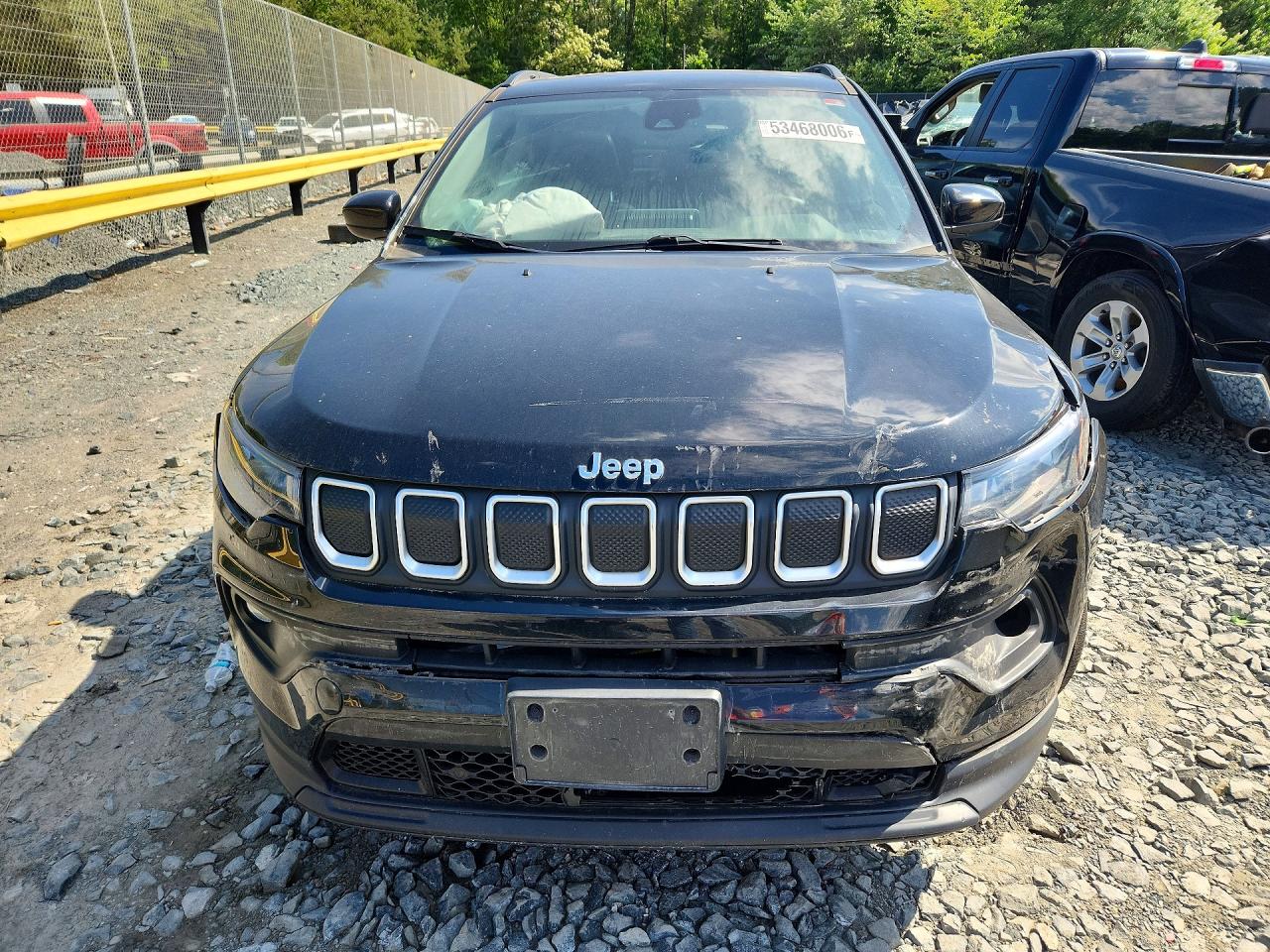 2022 Jeep Compass Latitude Black vin: 3C4NJDBB0NT125079
