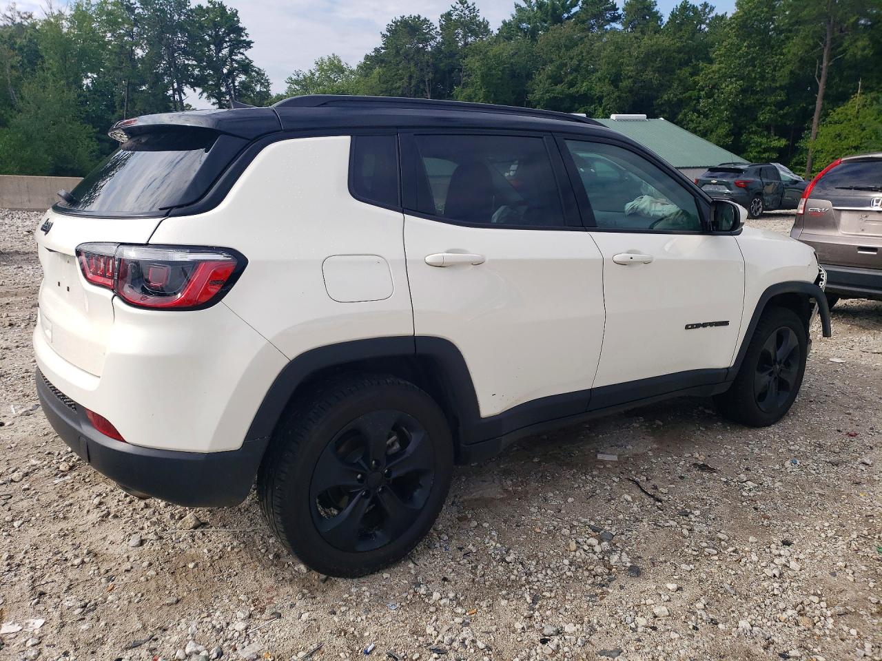 2021 Jeep Compass Latitude White vin: 3C4NJDBB1MT552091