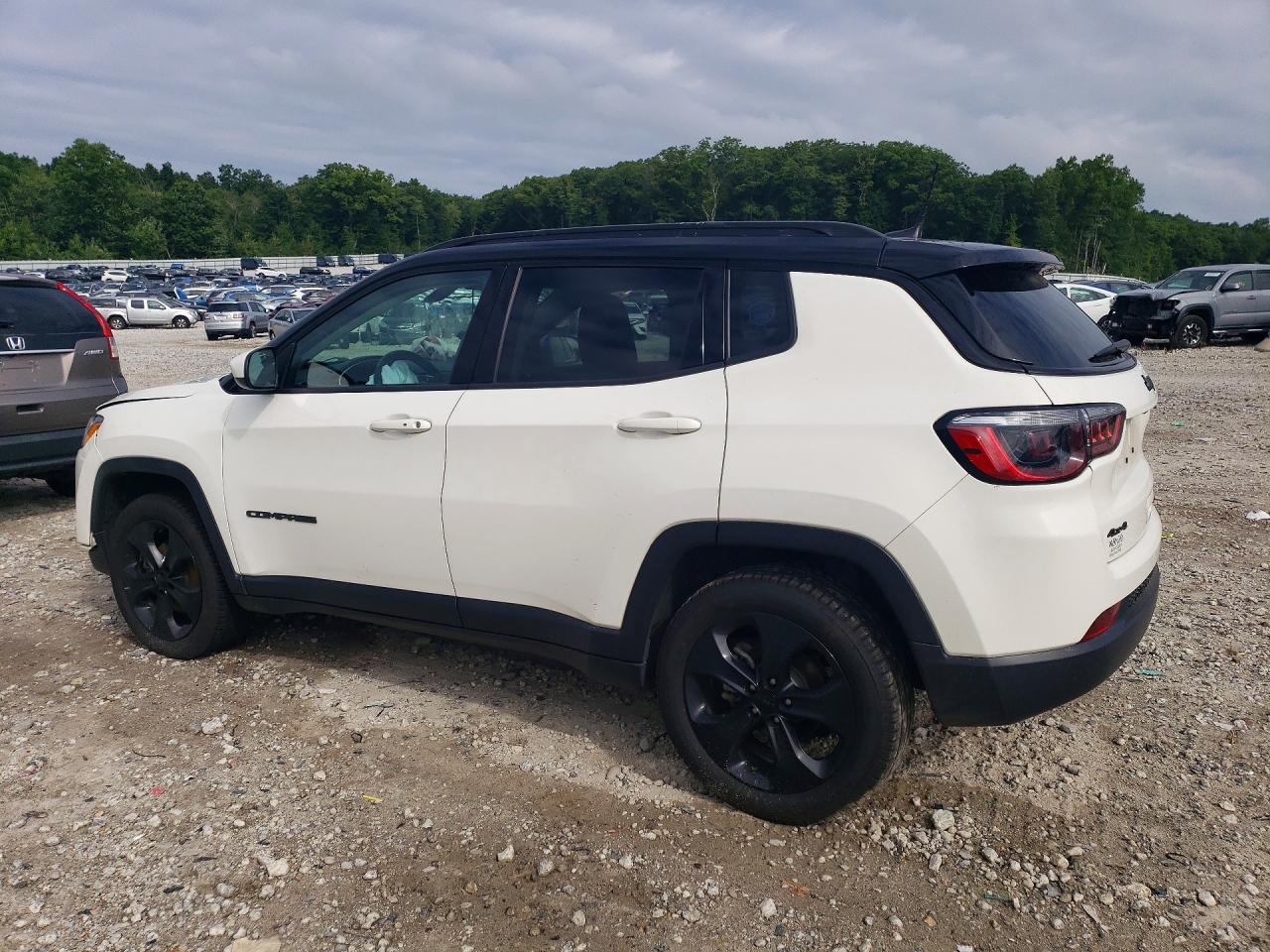 2021 Jeep Compass Latitude White vin: 3C4NJDBB1MT552091