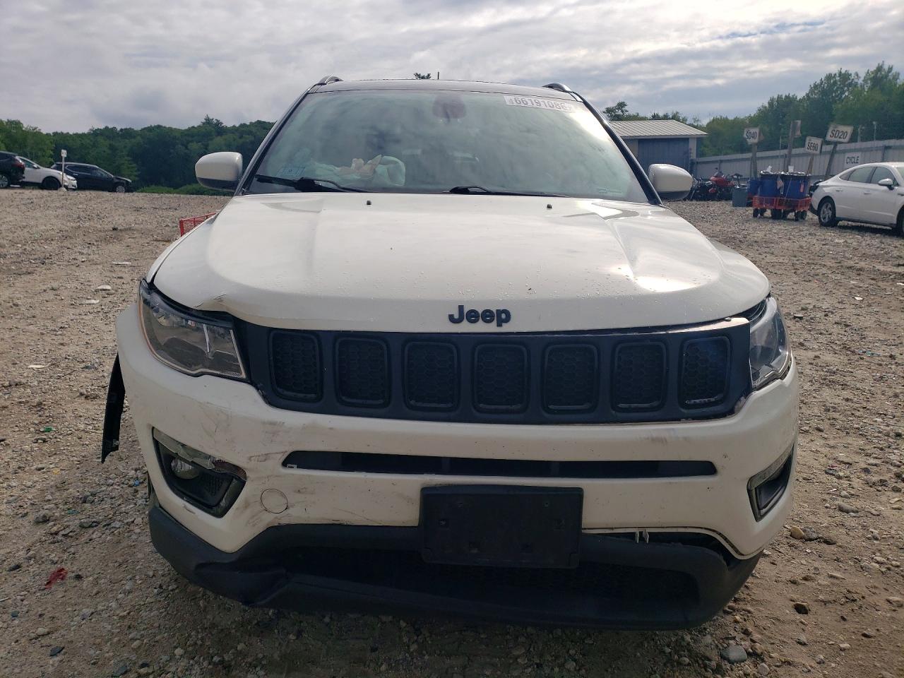2021 Jeep Compass Latitude White vin: 3C4NJDBB1MT552091