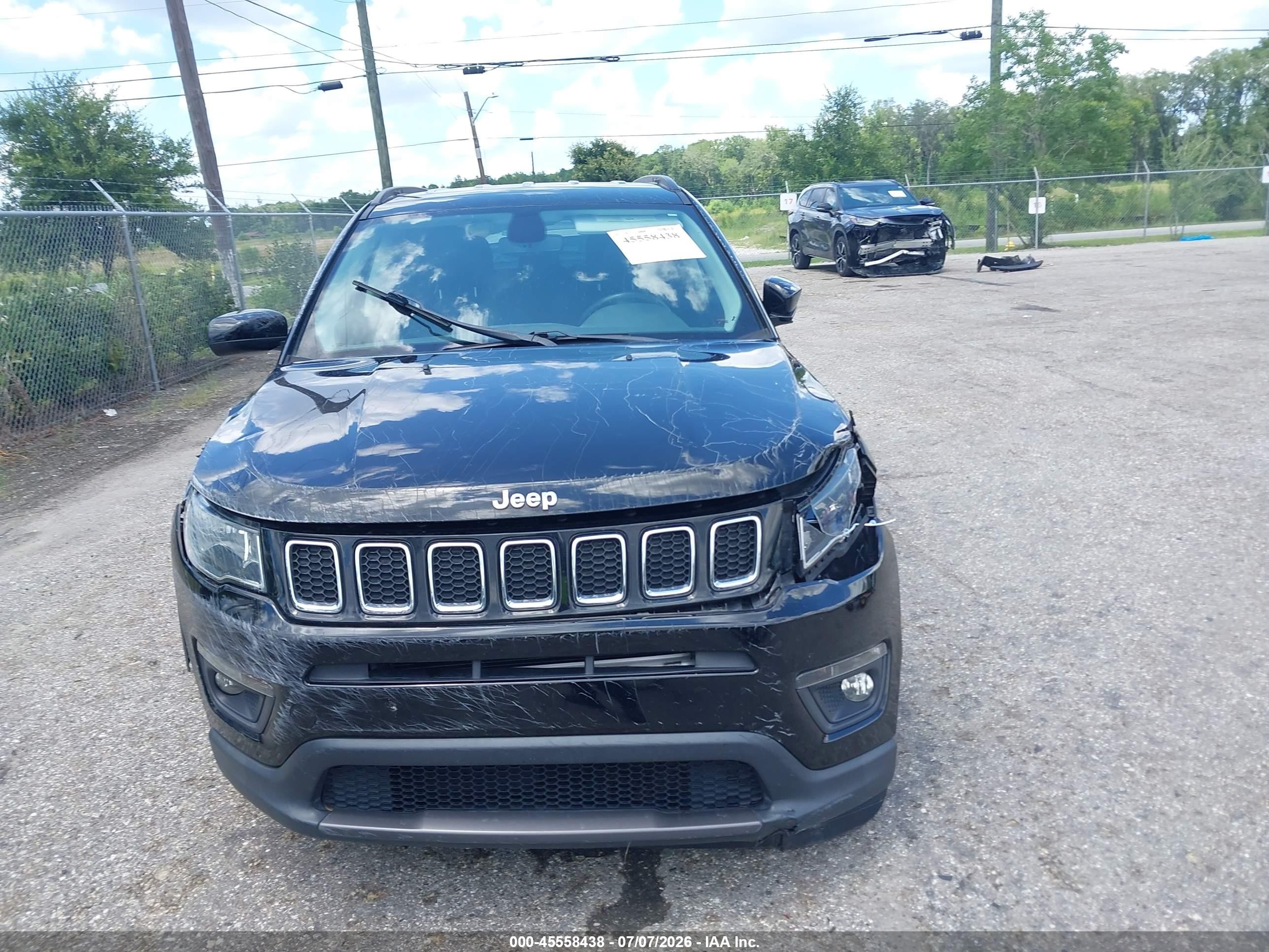 2021 Jeep Compass Latitude 4x4 Black vin: 3C4NJDBB1MT584555