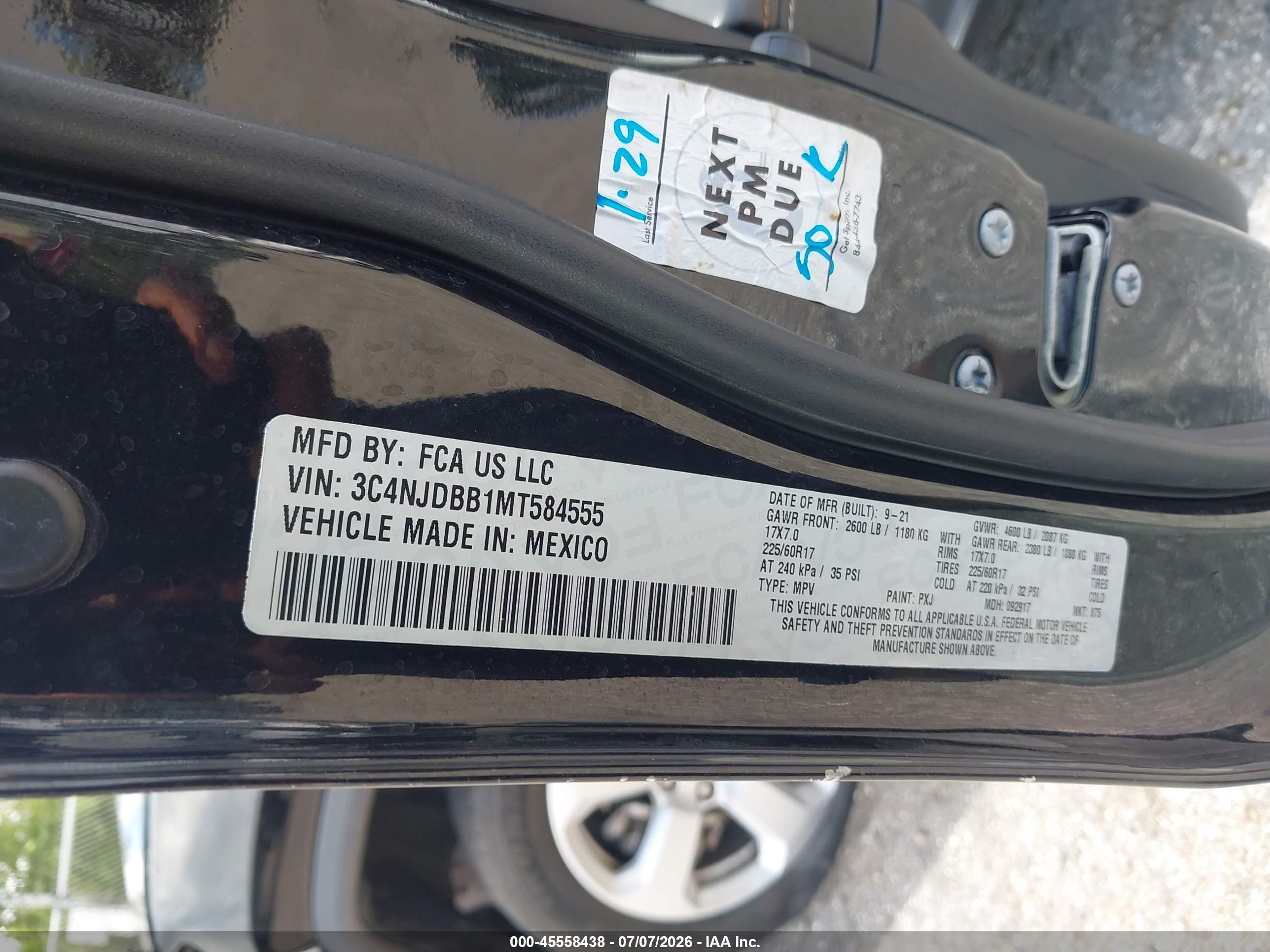 2021 Jeep Compass Latitude 4x4 Black vin: 3C4NJDBB1MT584555