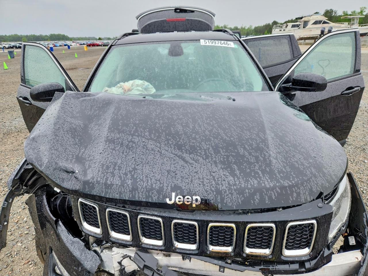 2018 Jeep Compass Black vin: 3C4NJDBB2JT300930