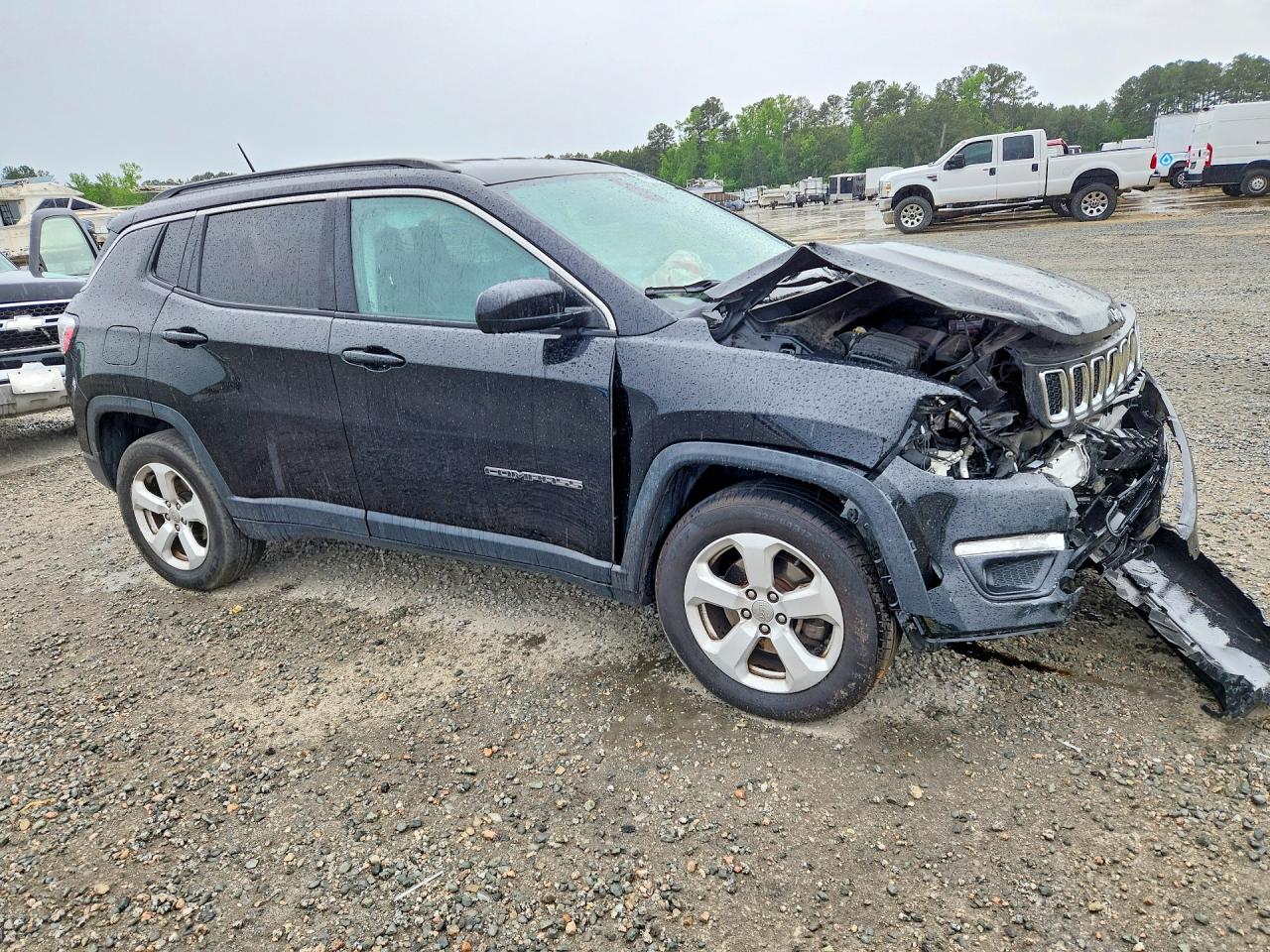 2018 Jeep Compass Black vin: 3C4NJDBB2JT300930