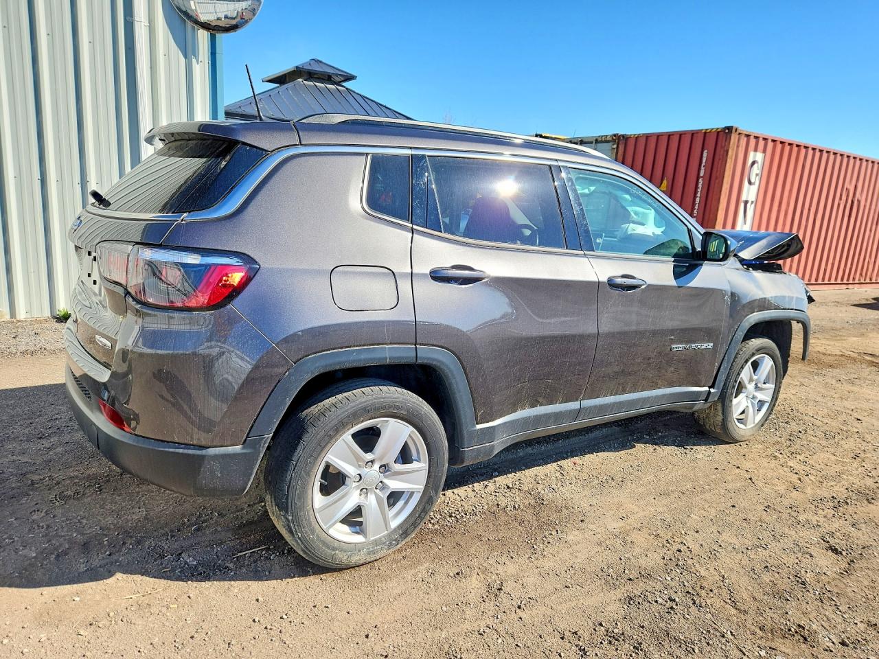2022 Jeep Compass Latitude Gray vin: 3C4NJDBB2NT213826