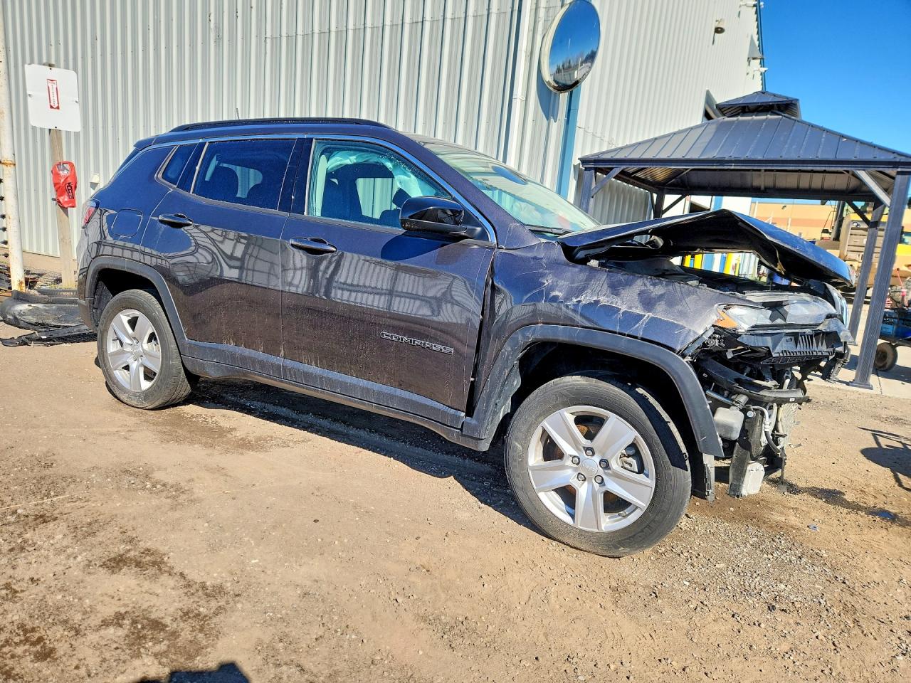 2022 Jeep Compass Latitude Gray vin: 3C4NJDBB2NT213826
