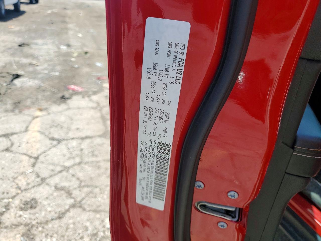 2018 Jeep Compass Latitude Red vin: 3C4NJDBB3JT238440