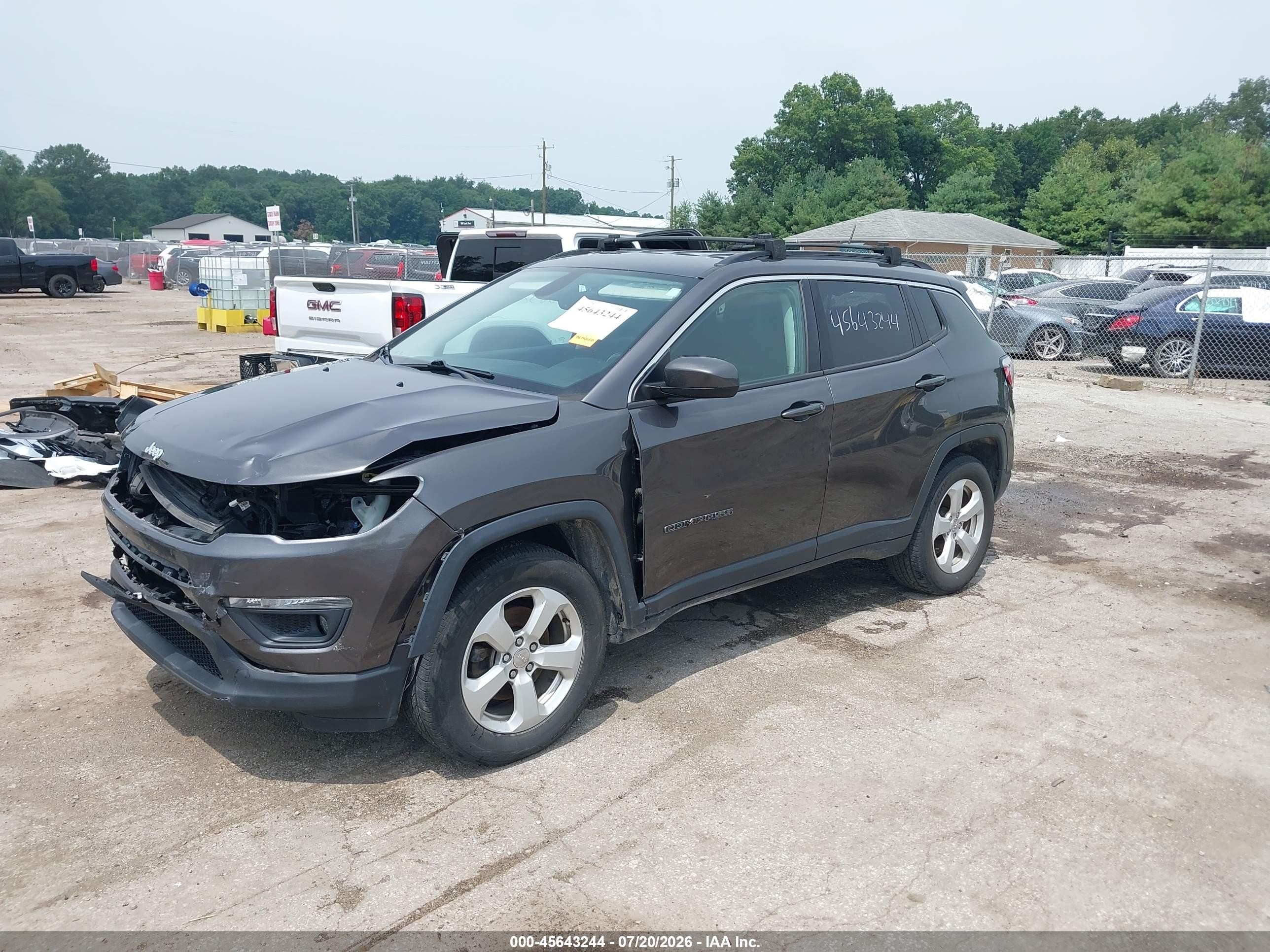 2017 Jeep Compass Latitude Gray vin: 3C4NJDBB4HT650750