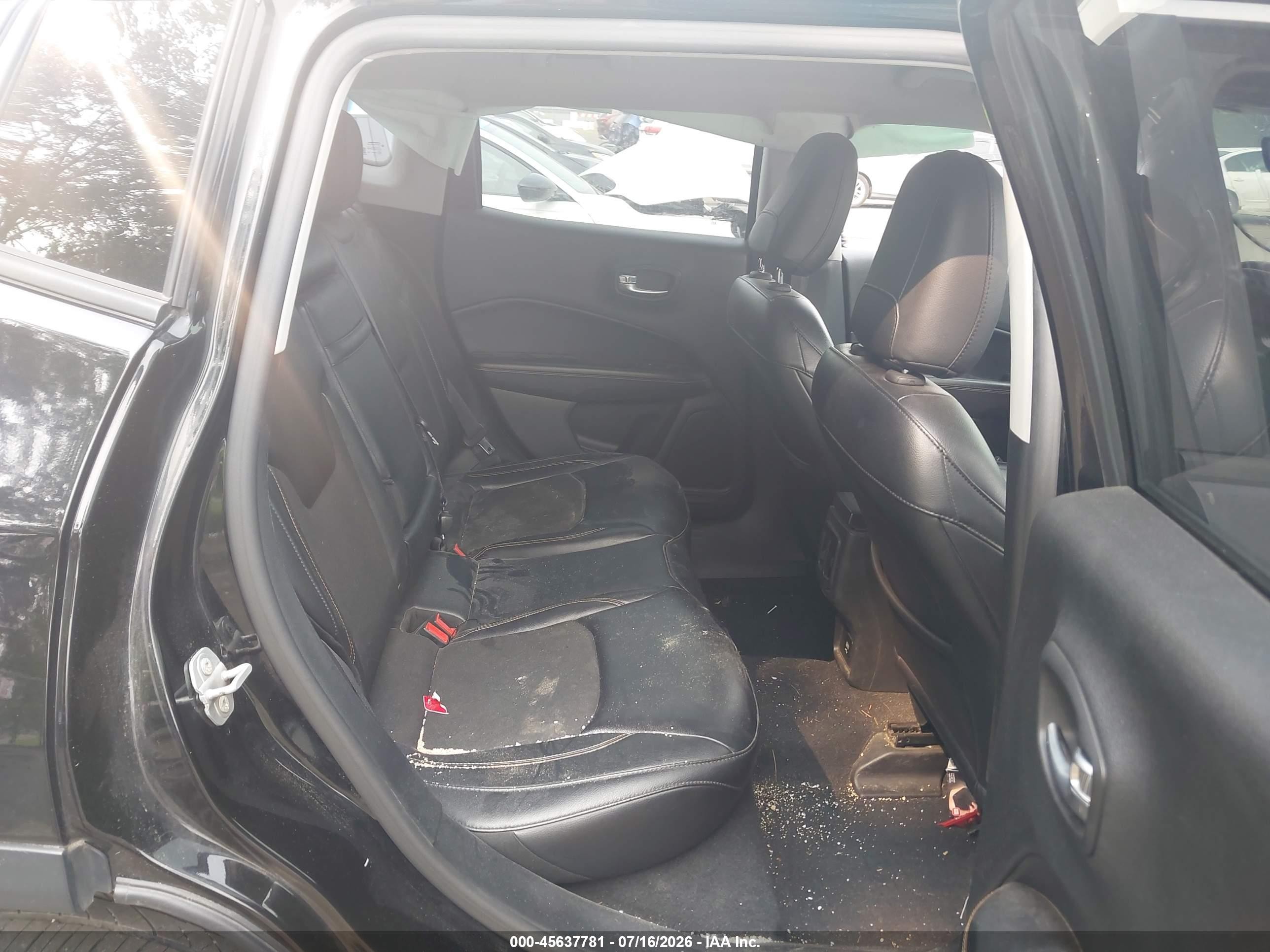 2017 Jeep Compass Latitude Black vin: 3C4NJDBB4HT651154