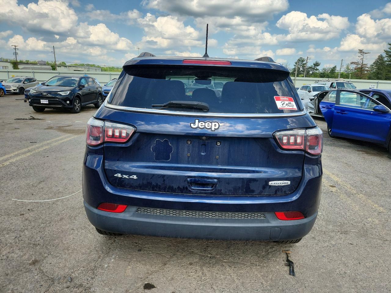 2018 Jeep Compass Latitude Синий vin: 3C4NJDBB4JT239547