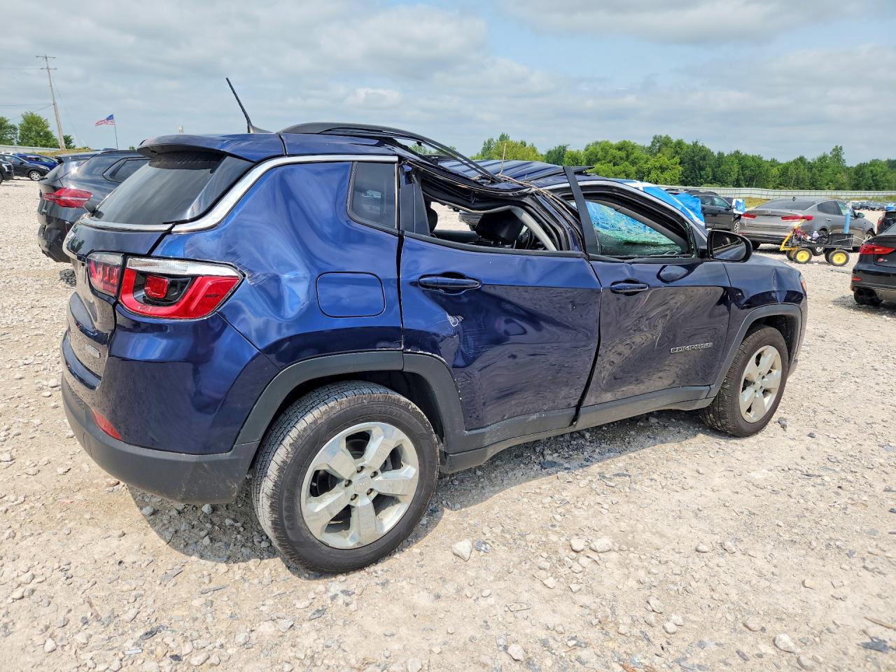 2020 Jeep Compass Latitude Blue vin: 3C4NJDBB4LT117502