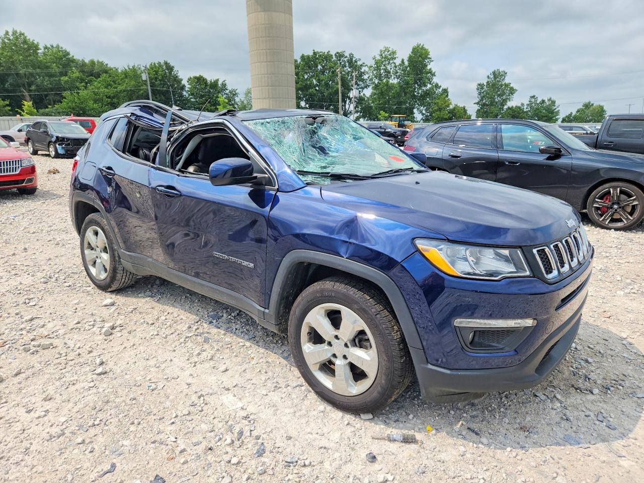 2020 Jeep Compass Latitude Blue vin: 3C4NJDBB4LT117502
