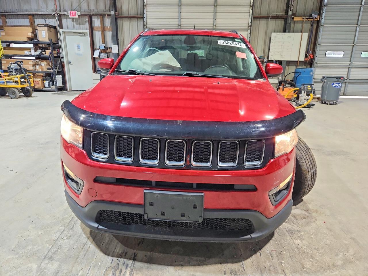 2019 Jeep Compass Latitude Red vin: 3C4NJDBB5KT716410
