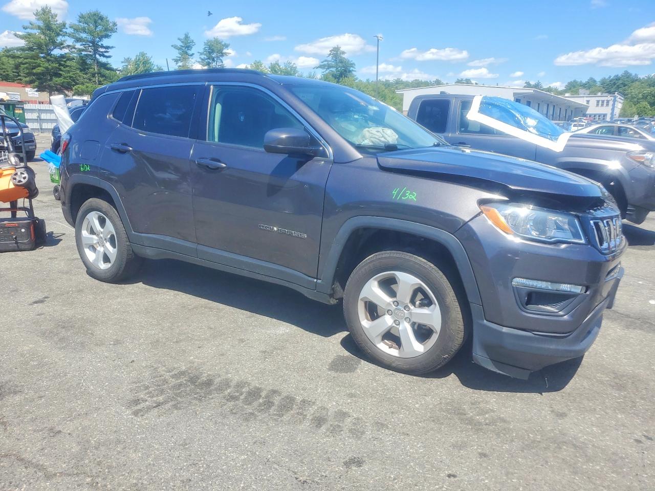 2020 Jeep Compass Latitude Charcoal vin: 3C4NJDBB5LT101258