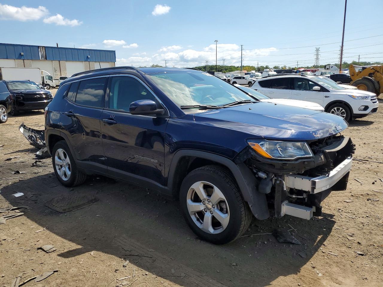 2020 Jeep Compass Latitude Синий vin: 3C4NJDBB5LT153974
