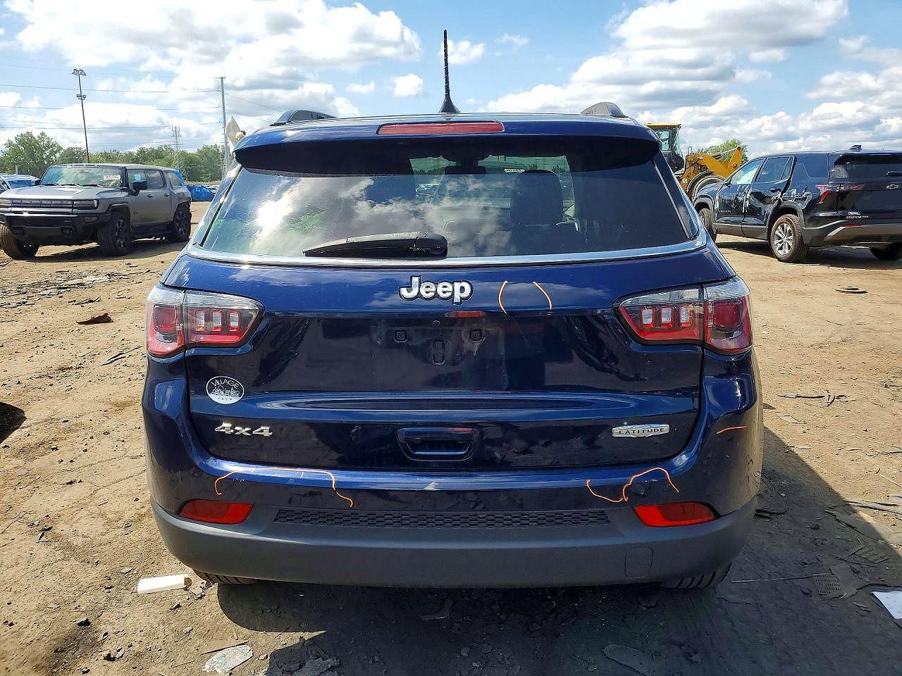 2020 Jeep Compass Latitude Синий vin: 3C4NJDBB5LT153974