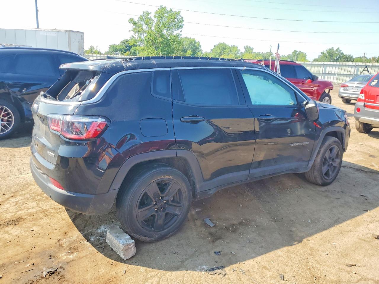 2022 Jeep Compass Latitude Black vin: 3C4NJDBB6NT216714
