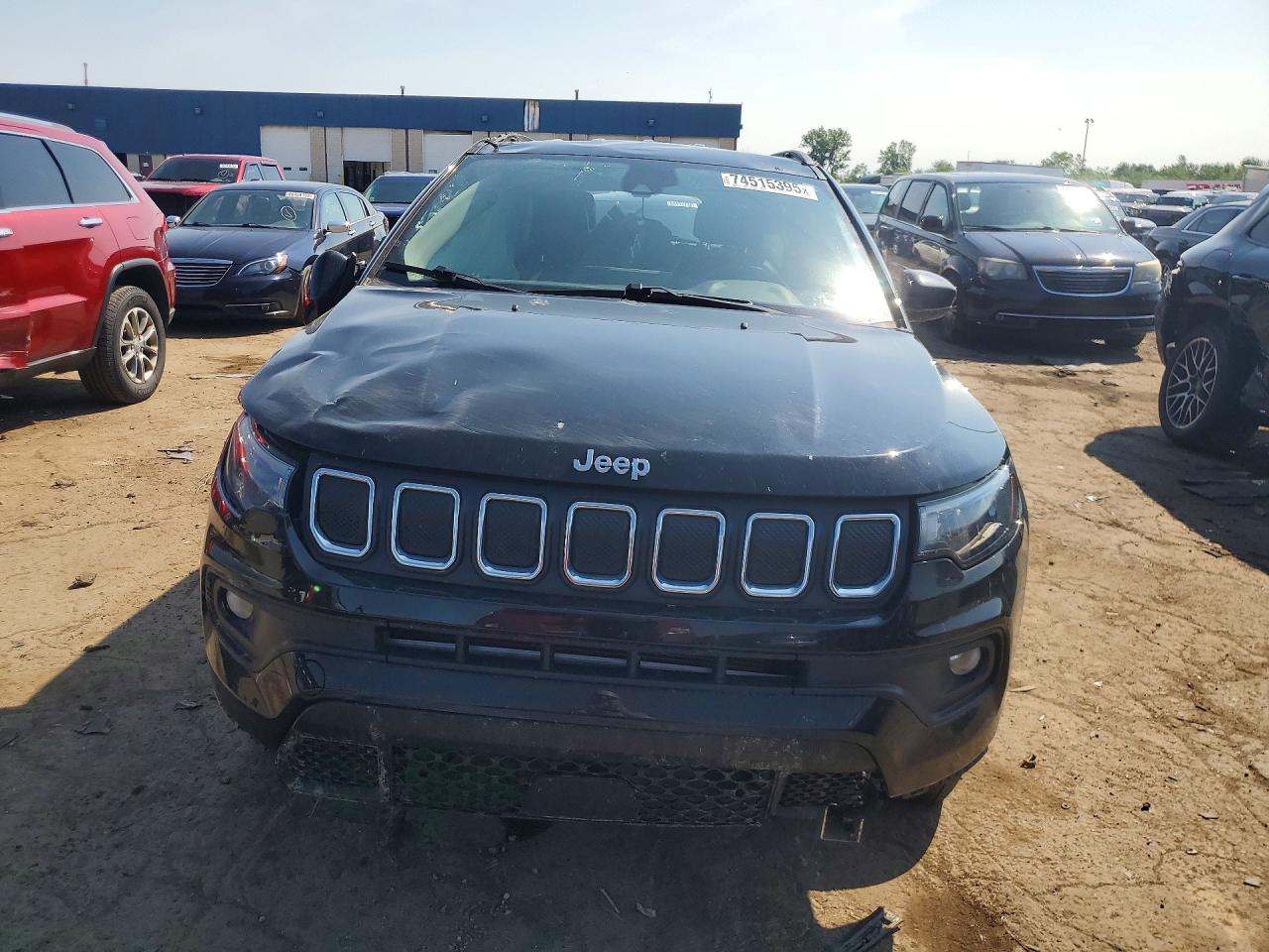 2022 Jeep Compass Latitude Black vin: 3C4NJDBB6NT216714