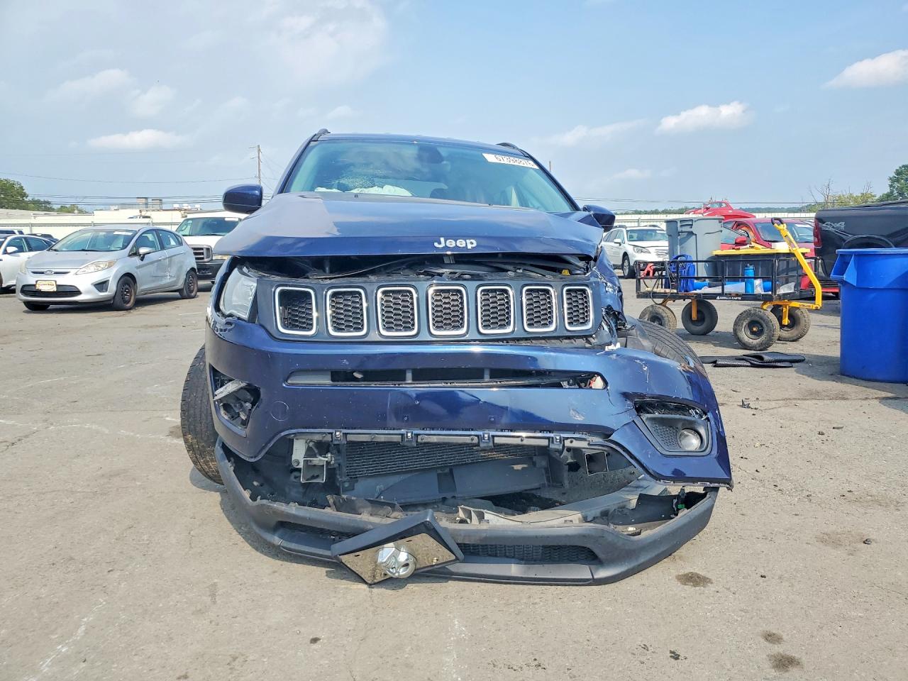 2018 Jeep Compass Latitude Синий vin: 3C4NJDBB7JT360833