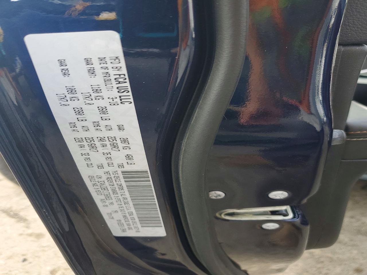 2018 Jeep Compass Latitude Синий vin: 3C4NJDBB7JT360833