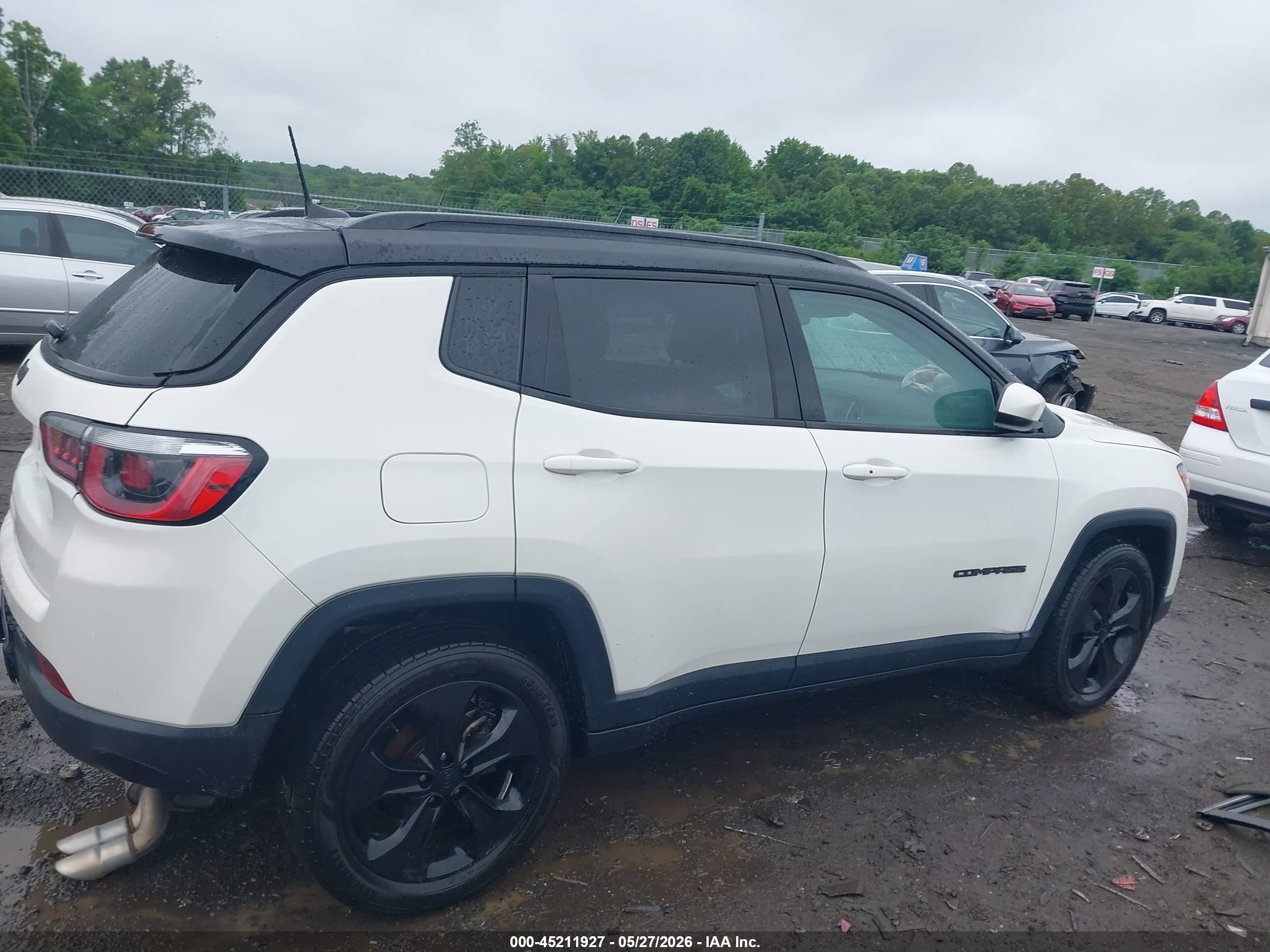 2020 Jeep Compass Altitude 4x4 White vin: 3C4NJDBB7LT116702