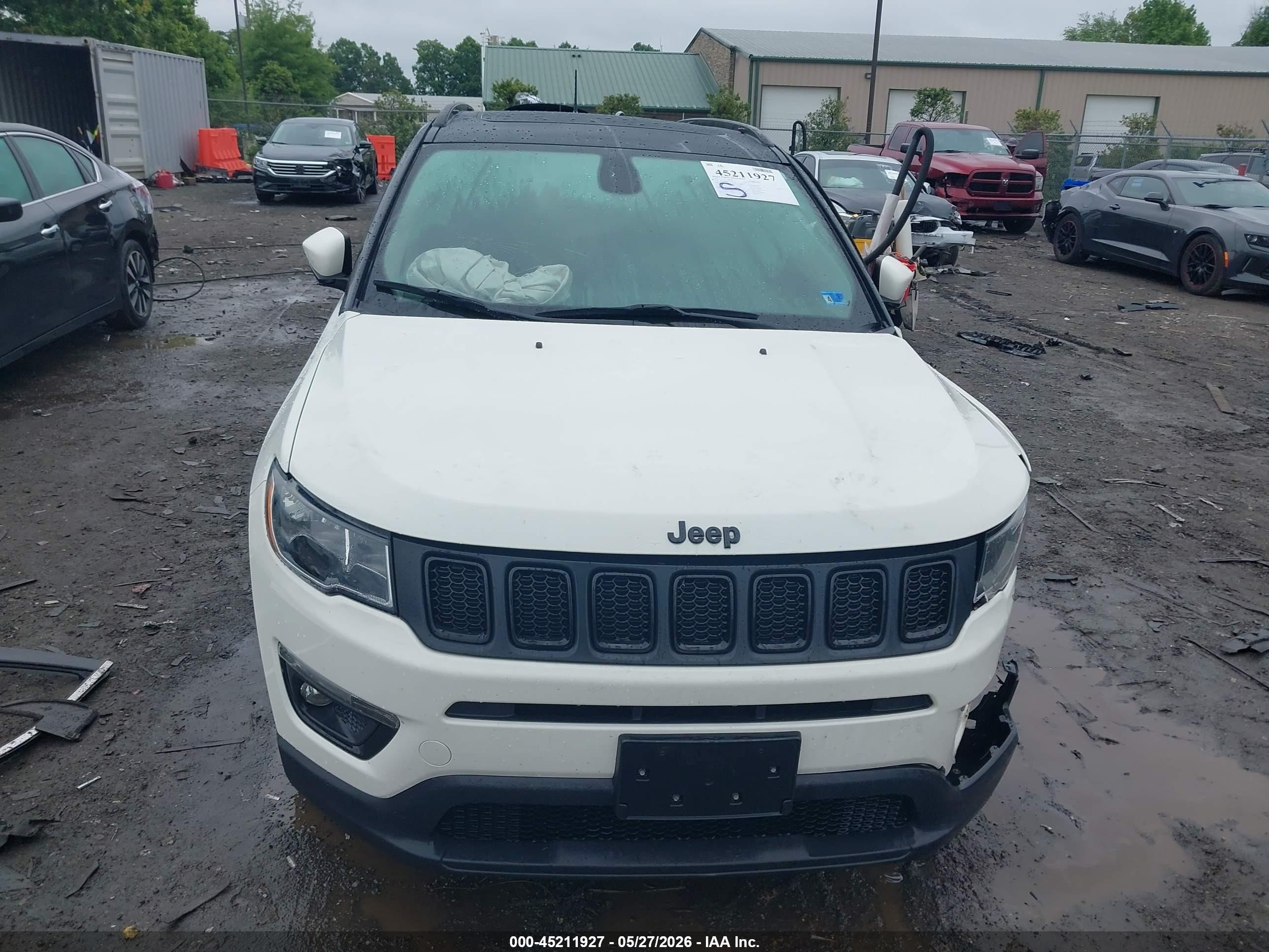 2020 Jeep Compass Altitude 4x4 White vin: 3C4NJDBB7LT116702