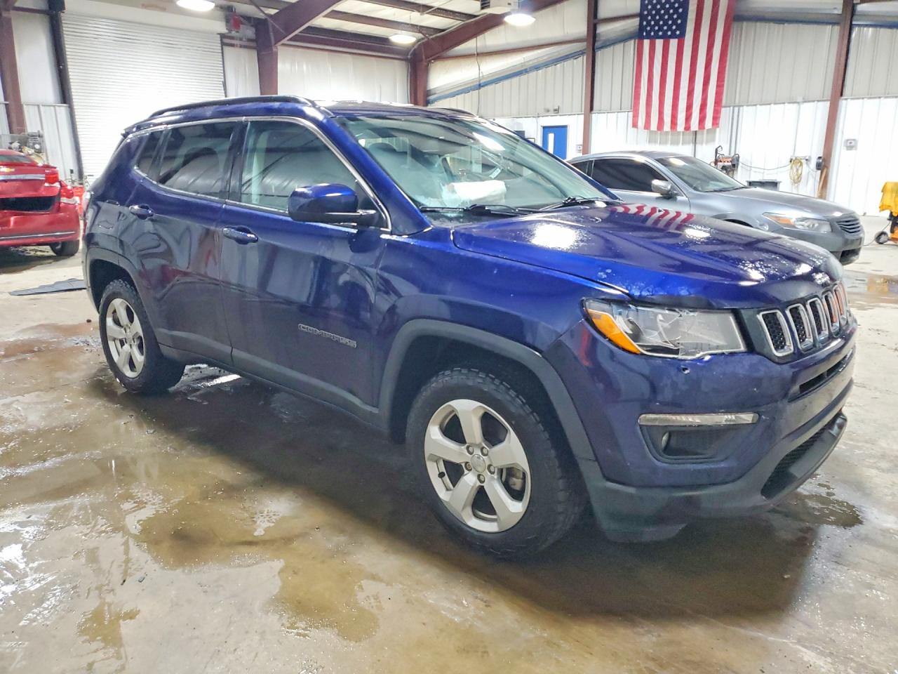 2020 Jeep Compass Latitude Синий vin: 3C4NJDBB8LT150308