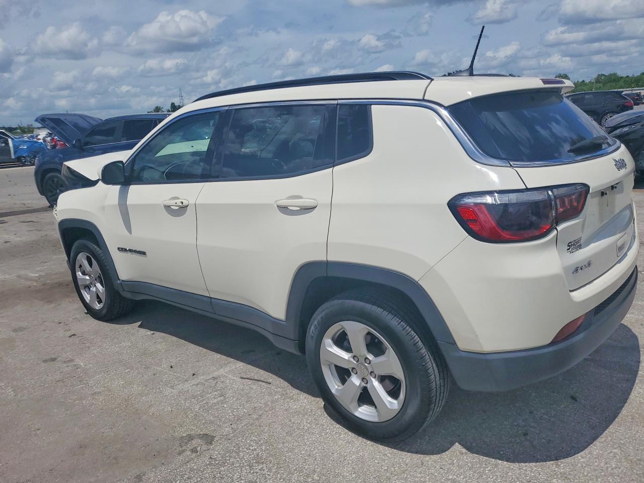 2021 Jeep Compass Latitude White vin: 3C4NJDBB8MT544005