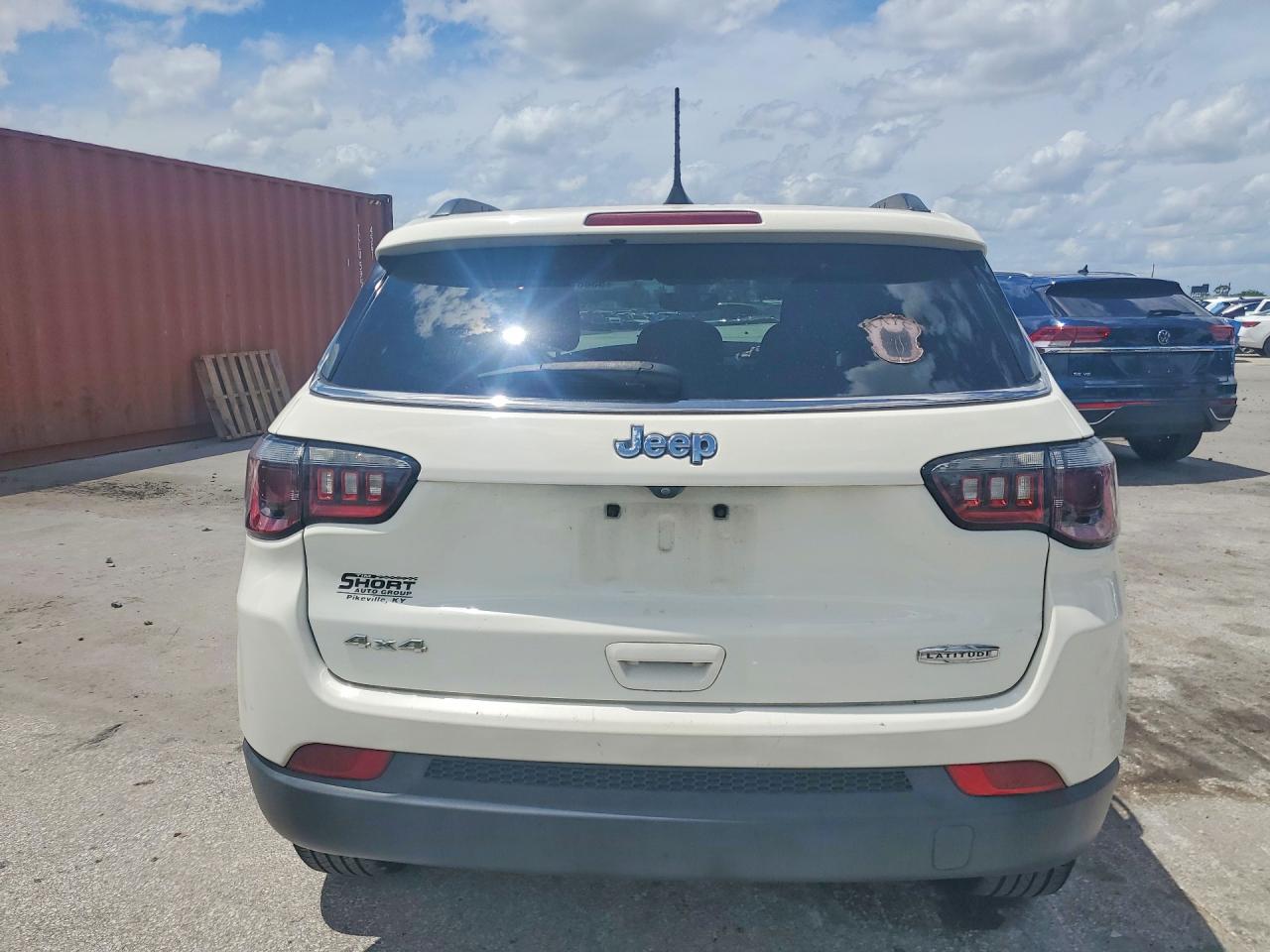2021 Jeep Compass Latitude White vin: 3C4NJDBB8MT544005