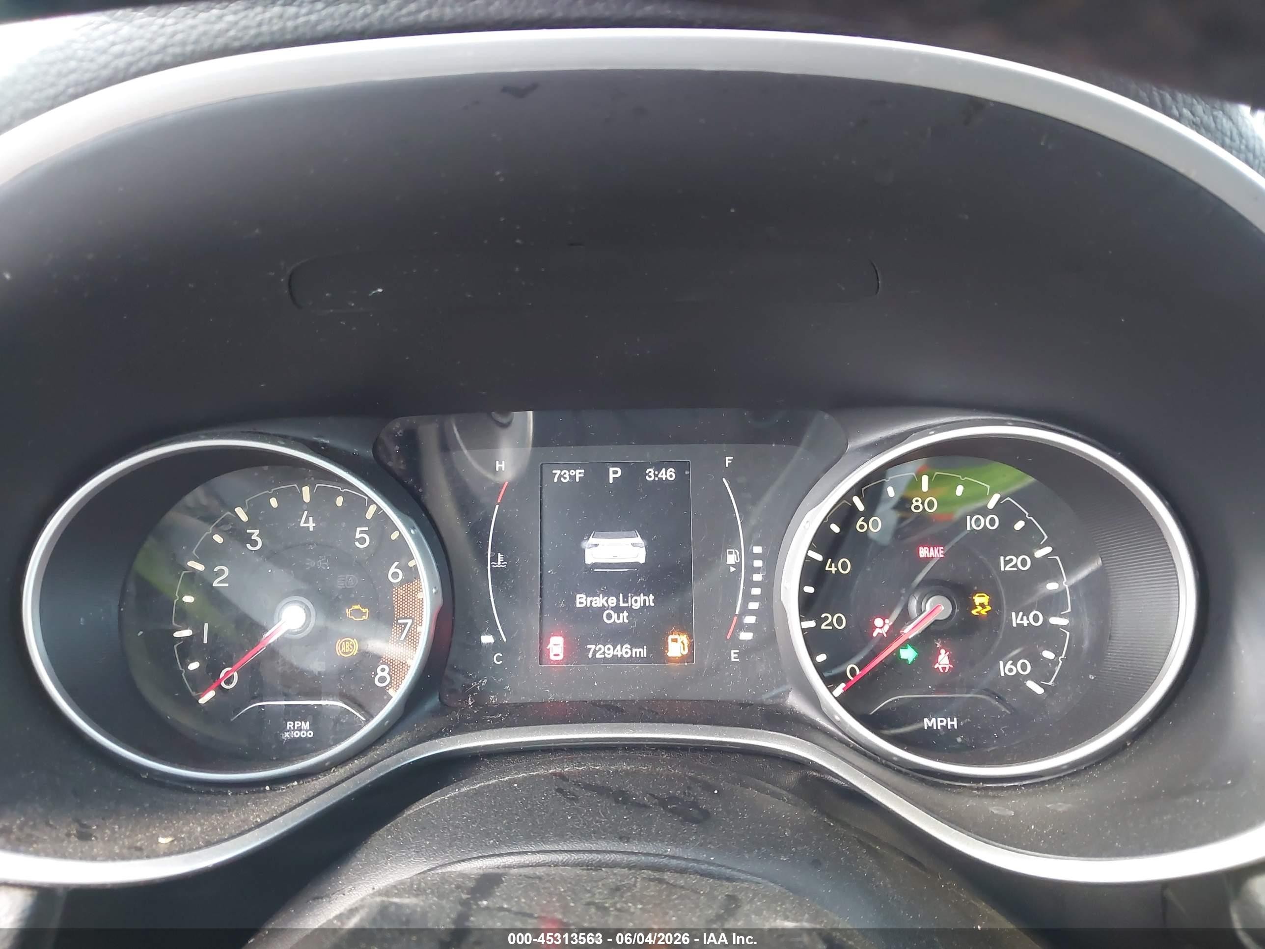 2019 Jeep Compass Latitude 4x4 Red vin: 3C4NJDBB9KT592772