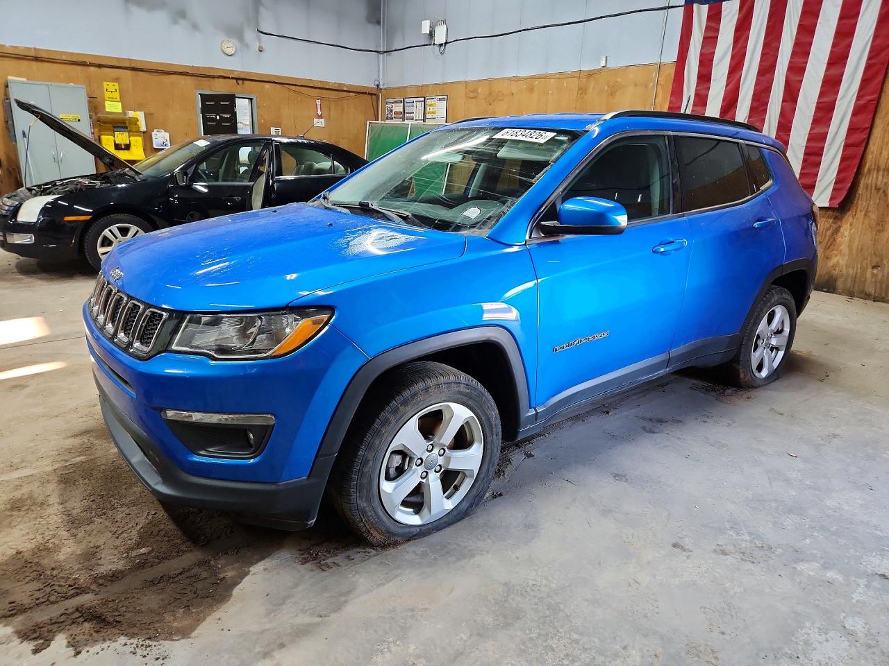 2018 Jeep Compass Latitude Blue vin: 3C4NJDBBXJT454799