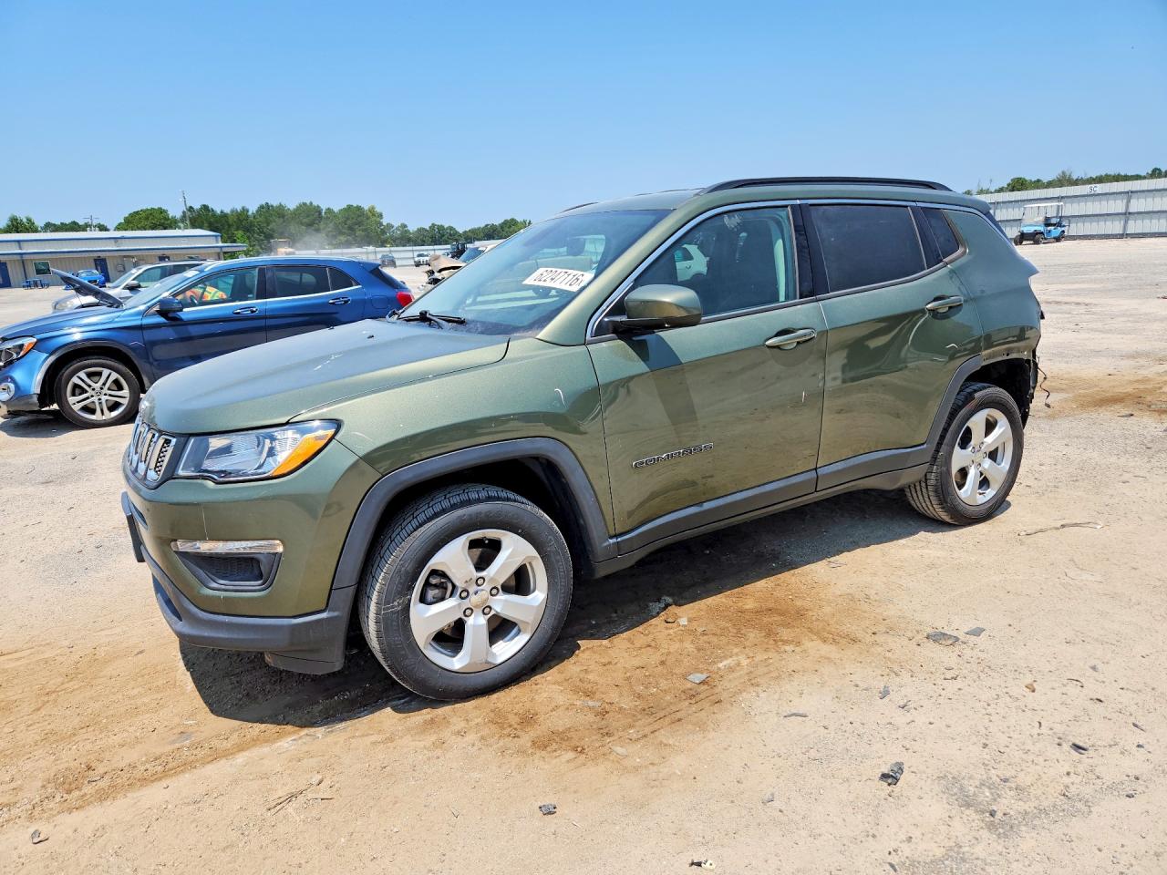 2020 Jeep Compass Latitude Зеленый vin: 3C4NJDBBXLT217667
