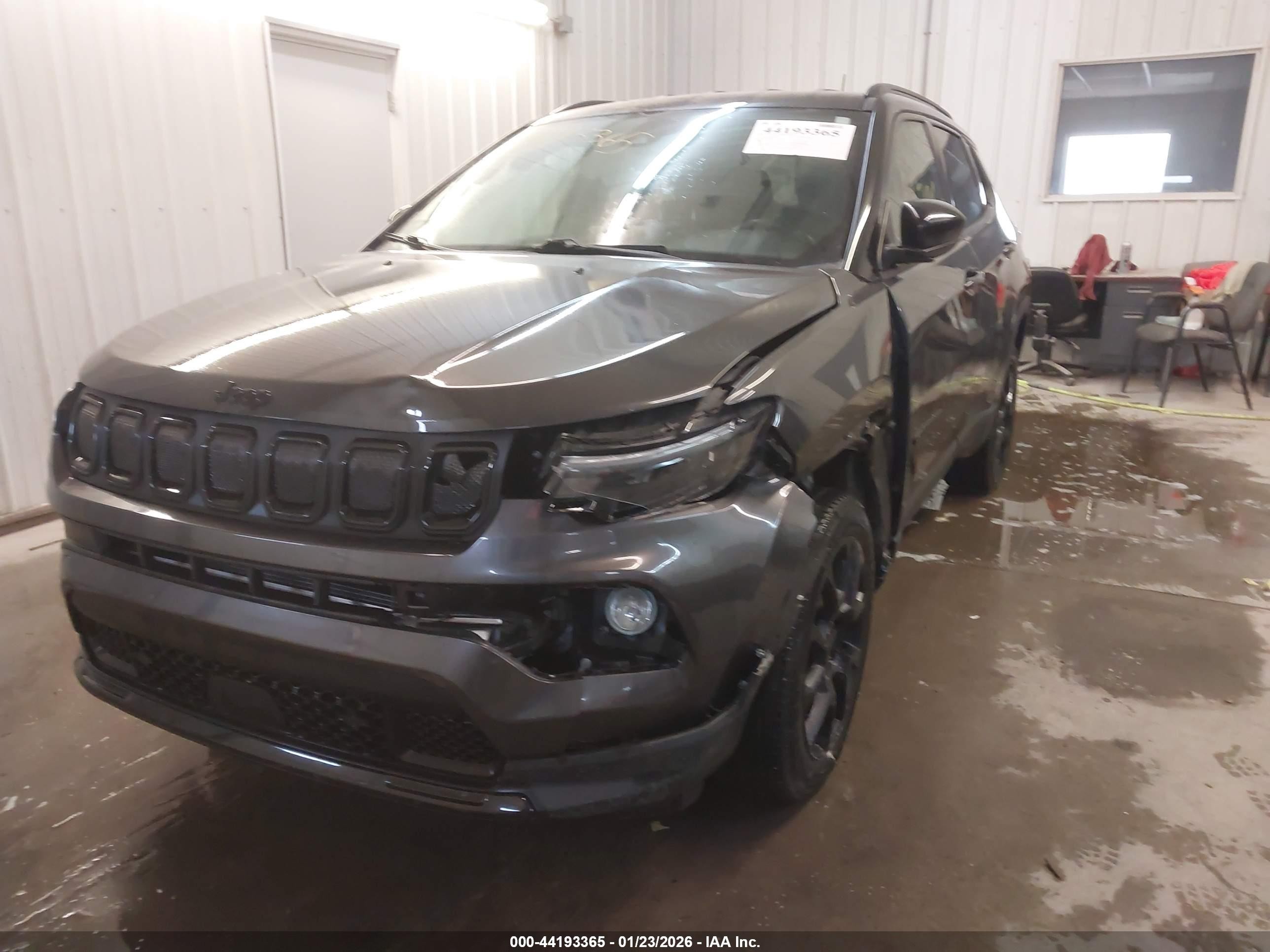 2022 Jeep Compass Altitude 4x4 Black vin: 3C4NJDBBXNT166951