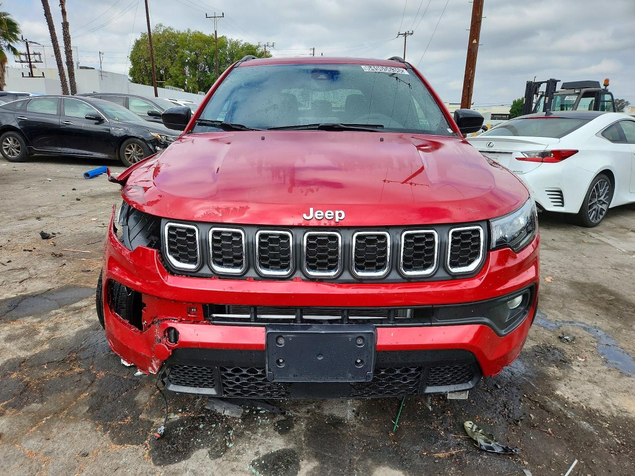 2025 Jeep Compass Latitude Red vin: 3C4NJDBN0ST619254