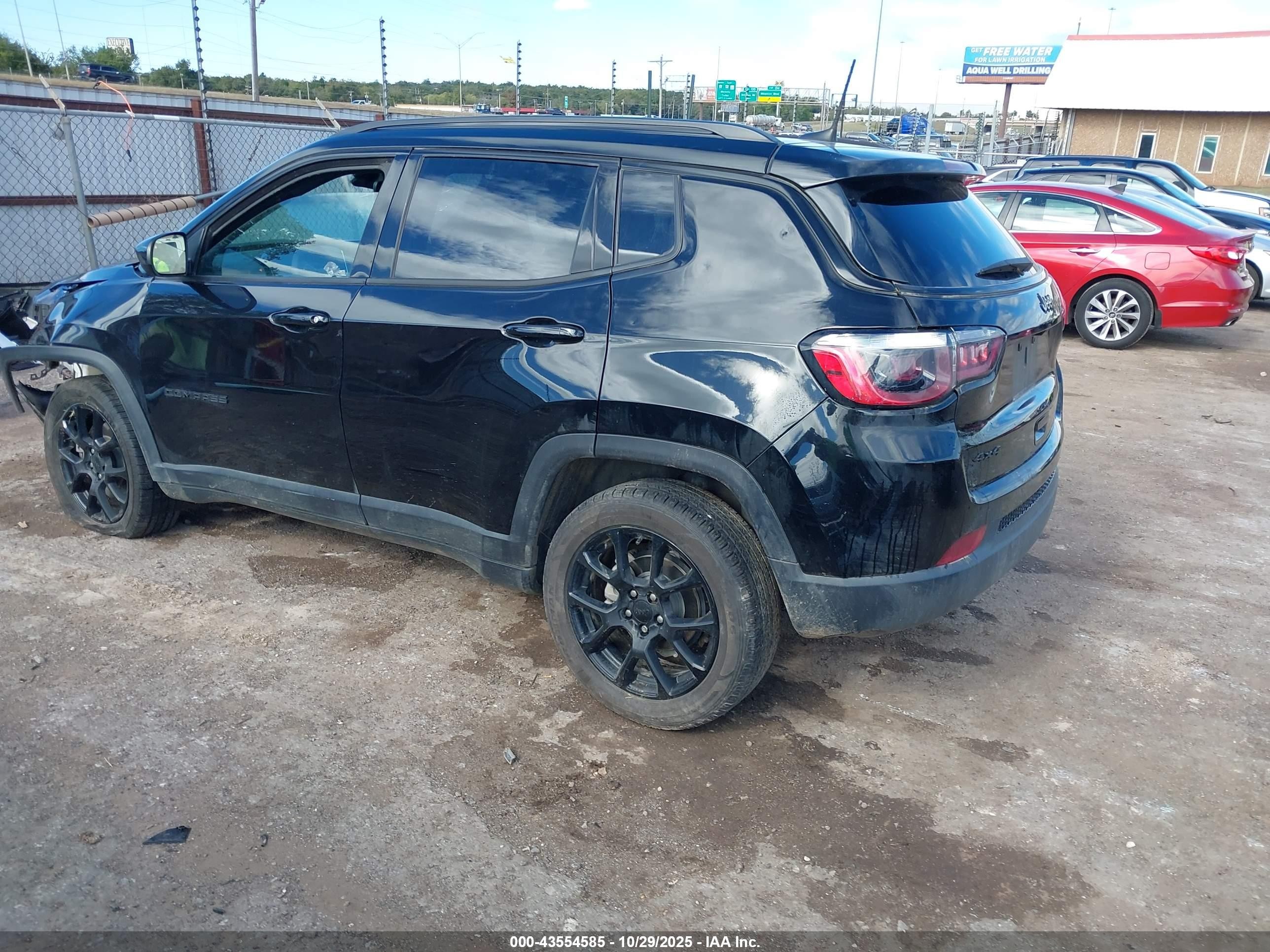 2023 Jeep Compass Altitude 4x4 Black vin: 3C4NJDBN1PT547696