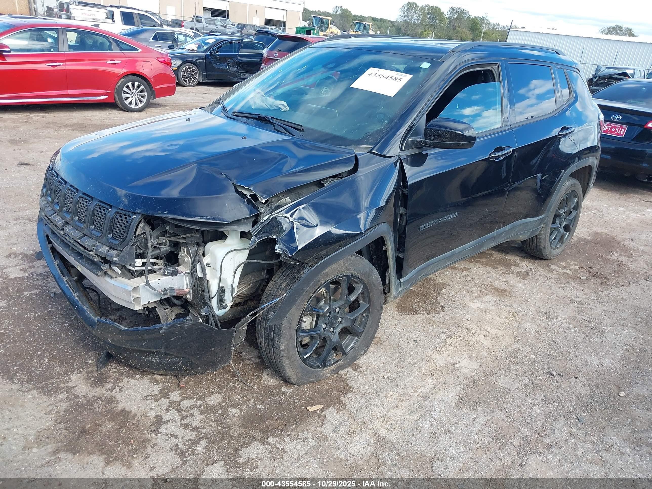 2023 Jeep Compass Altitude 4x4 Black vin: 3C4NJDBN1PT547696