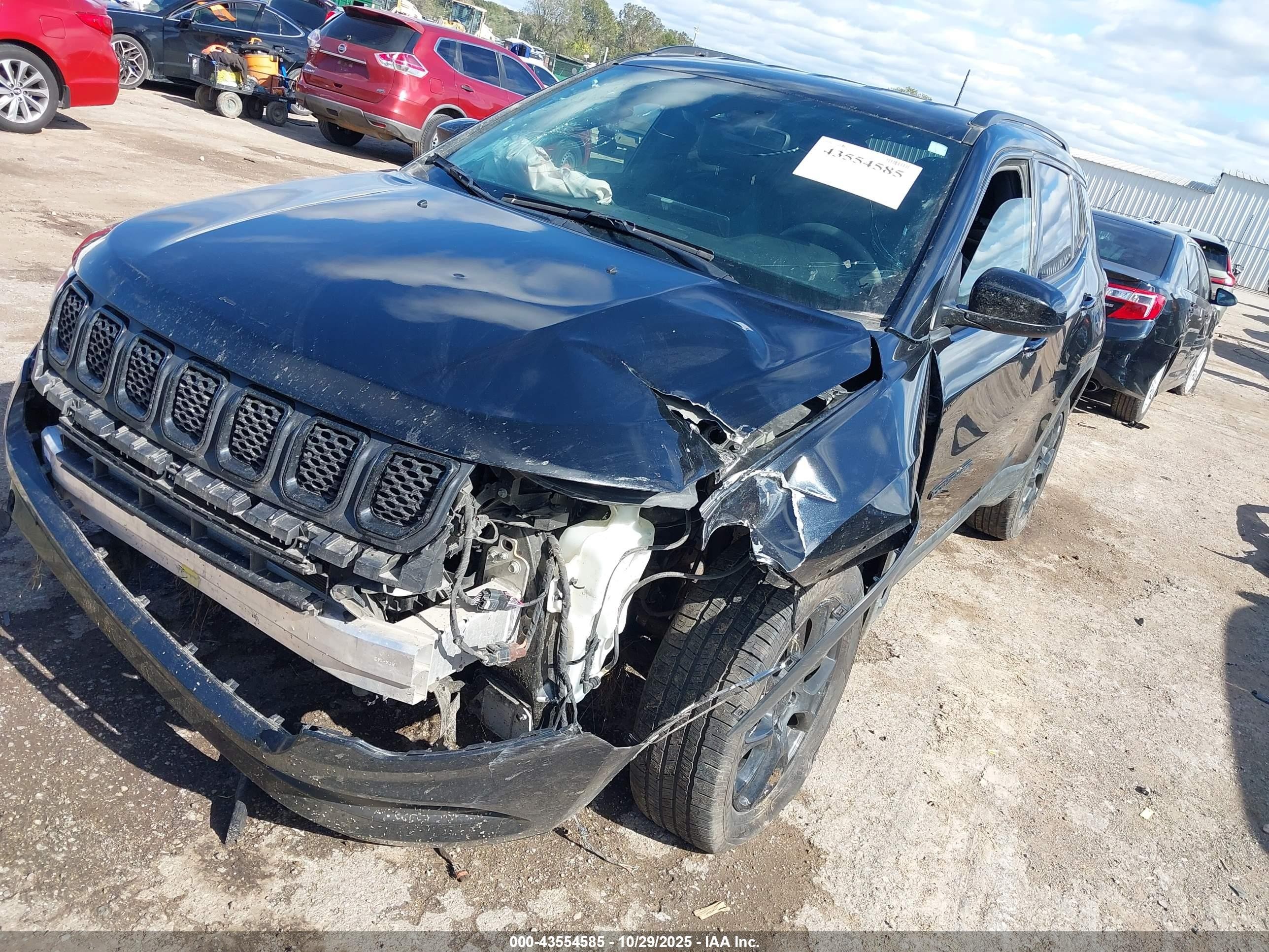 2023 Jeep Compass Altitude 4x4 Black vin: 3C4NJDBN1PT547696