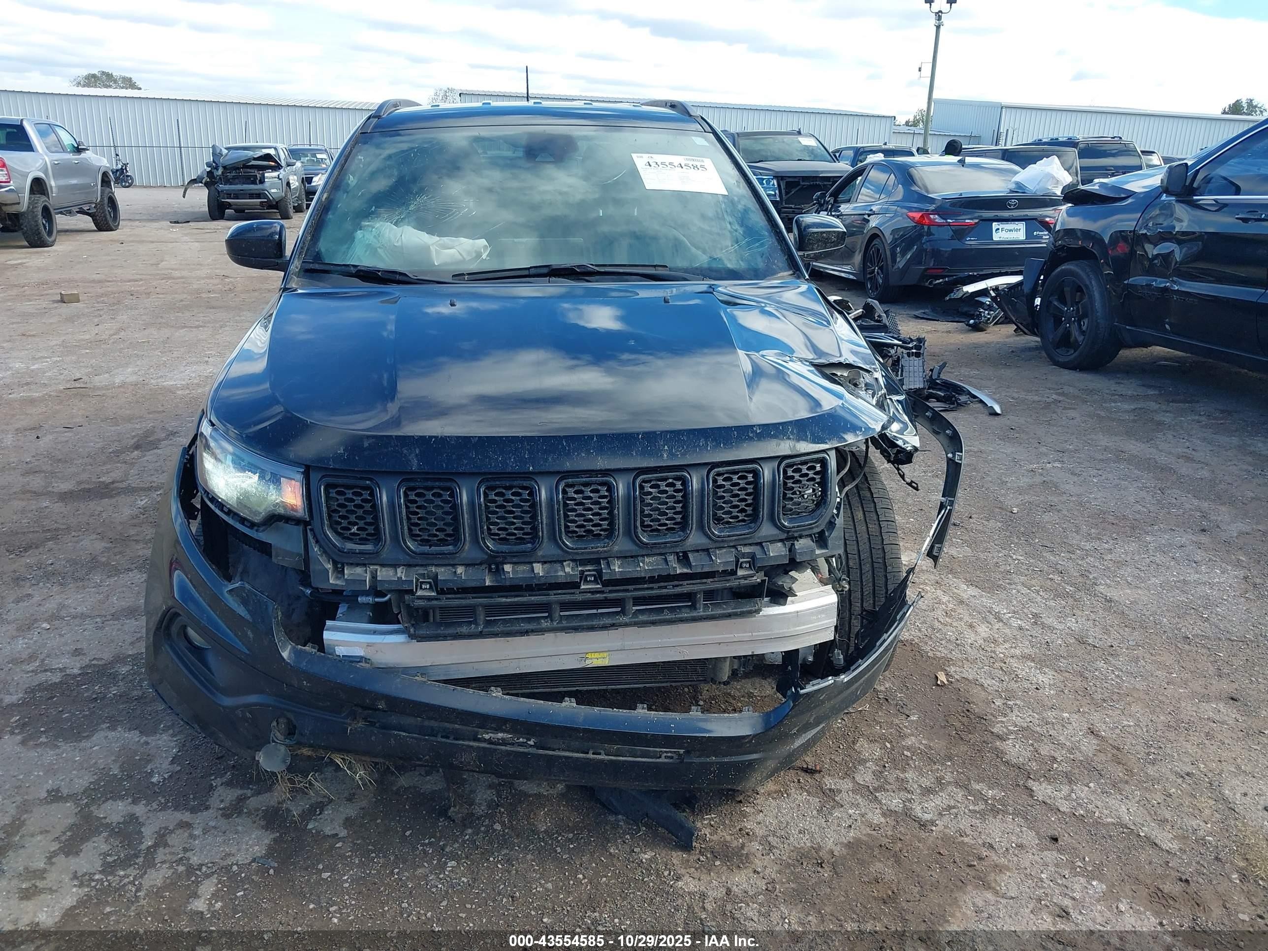 2023 Jeep Compass Altitude 4x4 Black vin: 3C4NJDBN1PT547696