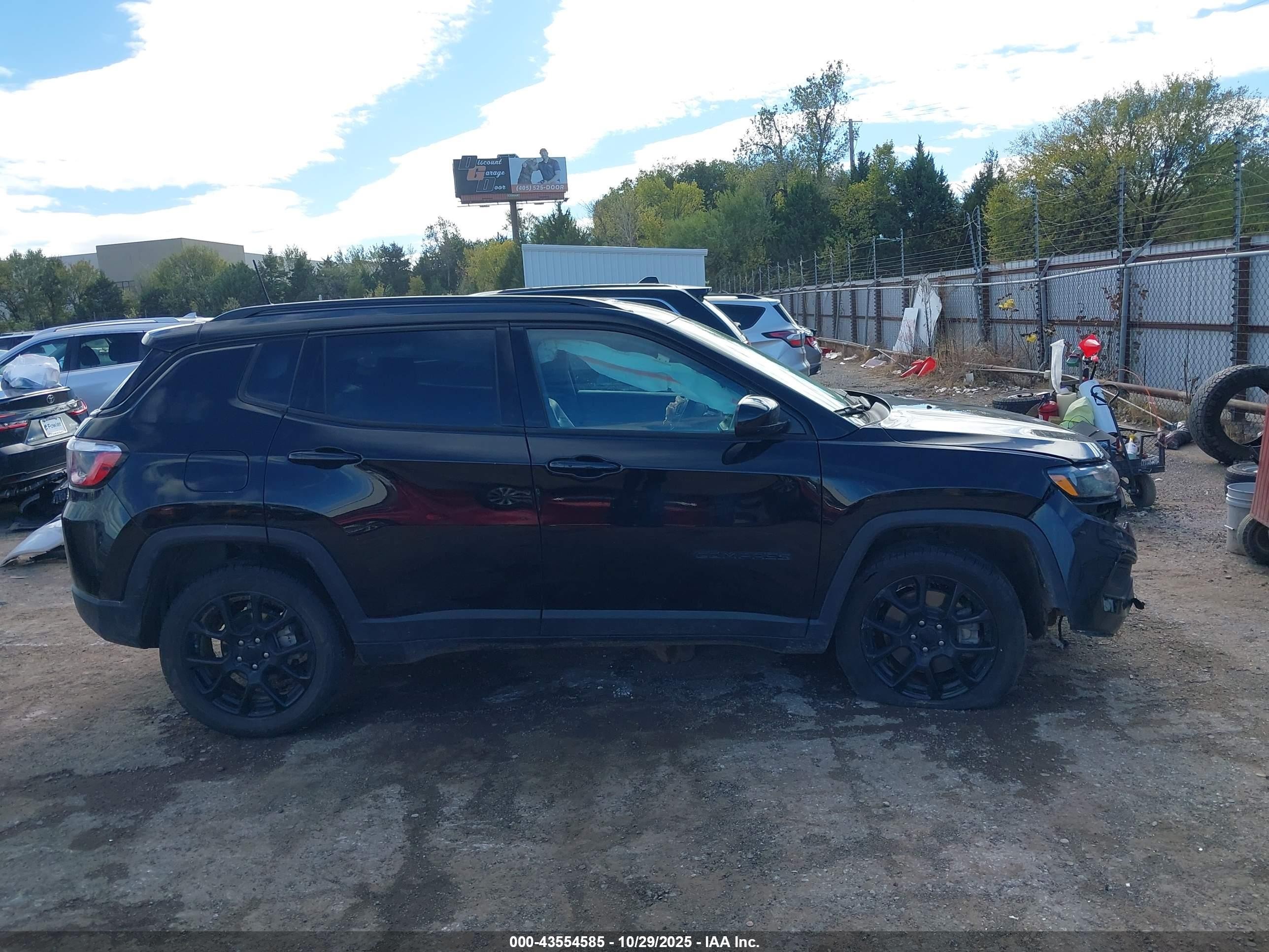 2023 Jeep Compass Altitude 4x4 Black vin: 3C4NJDBN1PT547696