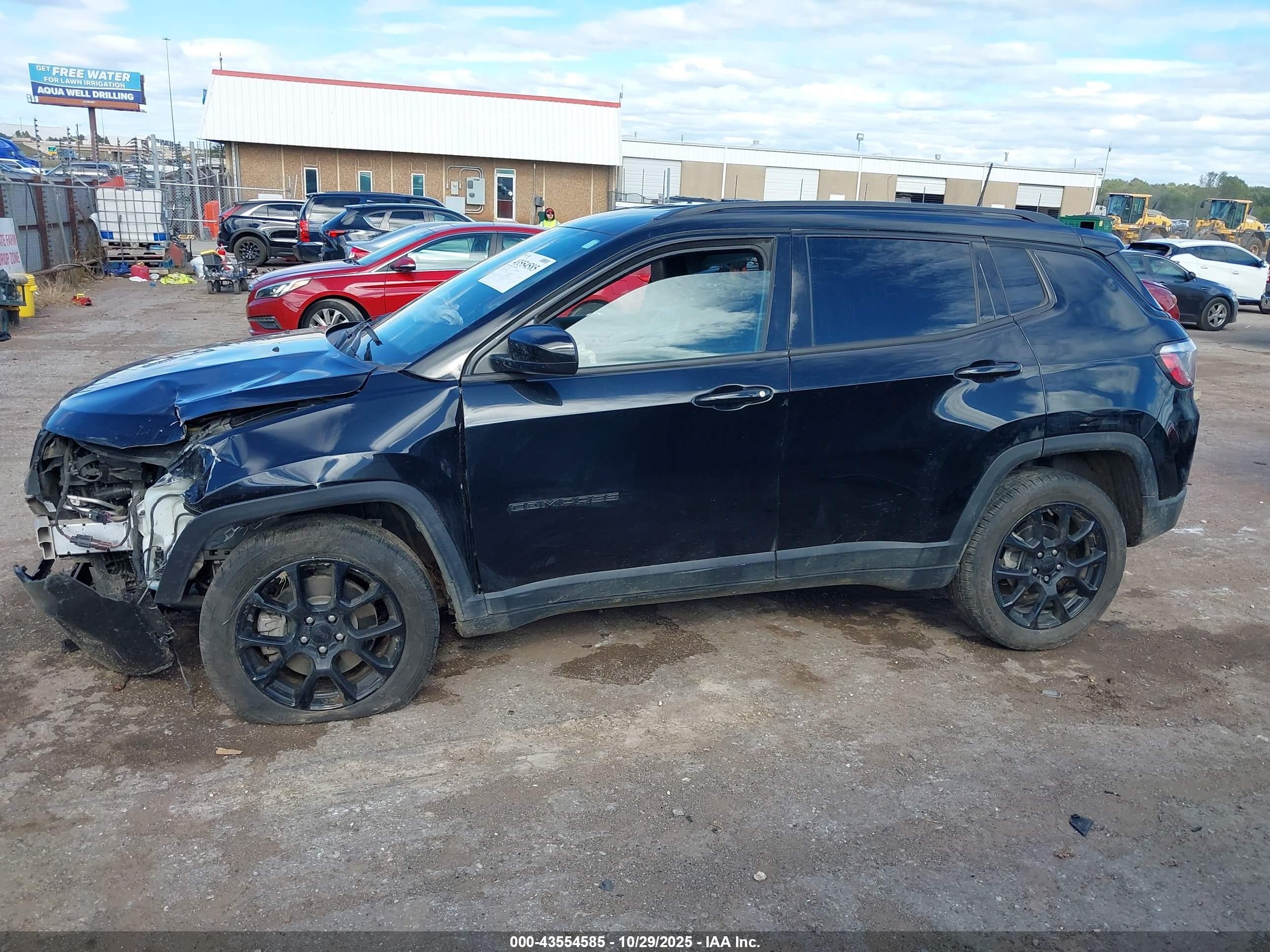 2023 Jeep Compass Altitude 4x4 Black vin: 3C4NJDBN1PT547696