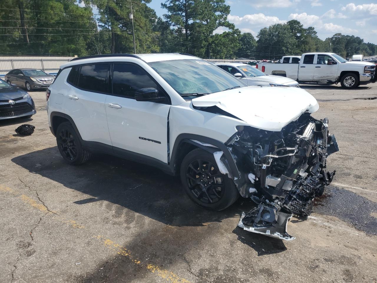 2025 Jeep Compass Latitude White vin: 3C4NJDBN5ST529503